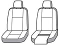Picture of Precision Fit Custom Front Row Seat Covers - Carhartt Brown - With bucket seats with adjustable headrests with dual electric seats with driver seat leg extension with seat airbags