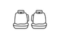 Picture of Precision Fit Seat Covers 2nd Row - Hatchback with 40/60-split backrest with solid cushion with 2 adjustable headrests with center armrest