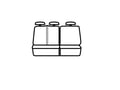 Picture of Precision Fit Seat Covers 2nd Row - Wagon with 40/60-split bench seat with 3 adjustable headrests without center armrest
