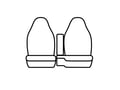 Picture of Carhartt Super Dux Precision Fit Front Row Seat Covers - With 60/40-split cushion with 50/50-split backrest with molded headrests with manual controls without opening center console without seat airbags