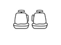 Picture of Precision Fit Seat Covers 1st Row - With captains bucket seats with adjustable headrests with 1 armrest per seat without seat airbags