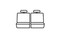 Picture of Covercraft Endura PrecisionFit Custom Third Row Seat Covers - Silver/Silver