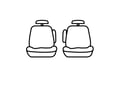 Picture of Covercraft Endura PrecisionFit Custom Second Row Seat Covers - Charcoal/Silver