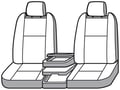 Picture of Precision Fit Custom Front Row Seat Covers - With sport 40/20/40-split bench seat with recessed adjustable headrests with center fold-down console with storage under center seat cushion with seat airbags