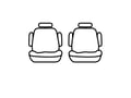 Picture of Covercraft Endura PrecisionFit Custom Second Row Seat Covers - Charcoal/Silver
