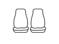 Picture of Covercraft Endura PrecisionFit Custom Front Row Seat Covers - Silver/Charcoal