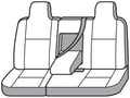 Picture of Precision Fit Custom Second Row Seat Covers - With 60/40-split bench seat with 3 adjustable headrests without center armrest