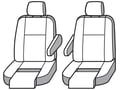 Picture of Precision Fit Custom Front Row Seat Covers - With bucket seats with adjustable headrests with 1 armrest per seat with adjustable leg rests