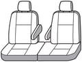Picture of Precision Fit Custom Front Row Seat Covers - With 50/50-split bench seat with adjustable headrests with dual electric controls with driver knob cutout with opening center console without seat airbags