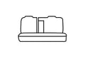 Picture of Precision Fit Custom Second Row Seat Covers - Sedan with 60/40-split bench seat with 2 molded headrests with center armrest with separate bolsters