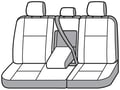 Picture of Precision Fit Custom Second Row Seat Covers - With 40/60-split bench seat with 3 adjustable headrests with center armrest