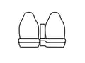 Picture of Covercraft Endura PrecisionFit Custom Front Row Seat Covers - Silver/Silver
