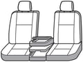 Picture of Precision Fit Seat Covers 1st Row - With 40/20/40-split bench seat with adjustable headrests with center fold-down console with storage under center seat cushion without seat airbags