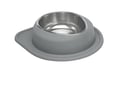 Picture of Weathertech Pet Feeding System - Single Low - 96 oz Stainless Bowl - Dark Gray