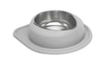 Picture of Weathertech Pet Feeding System - Single Low - 96 oz Stainless Bowl - Light Gray