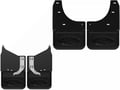 Picture of Truck Hardware Gatorback Black Anodized Ford Logo Plate Mud Flaps - Set 