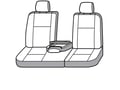Picture of Precision Fit Seat Covers 2nd Row - Crew cab with 40/60-split bench seat with 2 adjustable headrests with 1 molded headrest with center fold-down console