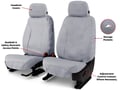 Picture of SeatSaver Custom Seat Cover - Polycotton - Gray/Silver - w/60/40 Bench Seat - w/3 Adjustable Headrests - w/Fold Down Console - w/Cupholder