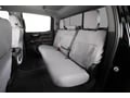 Picture of SeatSaver Custom Seat Cover - Polycotton - Gray/Silver - w/High Back Bucket Seat - w/Adjustable Headrest - w/Driver Lumbar Control Cutout