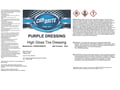 Picture of Car Brite Secondary Safety Labels - Purple Dressing