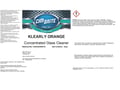 Picture of Car Brite Secondary Safety Labels - Klearly Orange Glass Cleaner