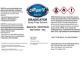 Picture of Car Brite Secondary Safety Labels - Eradicator Body Prep Solvent