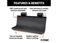 Picture of Curt Seat Defender Removable Waterproof Seat Cover - Black - Bench Seat
