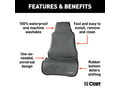 Picture of Curt Seat Defender Removable Waterproof Seat Cover - Grey - Bucket Seat
