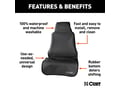 Picture of Curt Seat Defender Removable Waterproof Seat Cover - Black - Bucket Seat