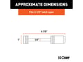 Picture of Curt Chrome Trailer Tongue Coupler Lock - 1/4
