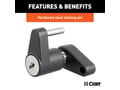 Picture of Curt Black Trailer Tongue Coupler Lock - 1/4