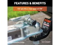 Picture of Curt Chrome Trailer Tongue Coupler Lock - 1/4