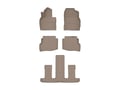 Picture of WeatherTech Front, Rear & 3rd Row FloorLiner HP - Tan