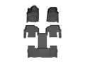 Picture of WeatherTech FloorLiners HP - Complete Set (1st Row, 1-Piece 2nd/3rd Row) - Black