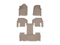 Picture of WeatherTech FloorLiners HP - Complete Set (1st Row, 1-Piece 2nd/3rd Row) - Tan