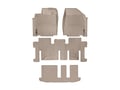 Picture of WeatherTech Front, Rear & 3rd Row FloorLiners - Tan