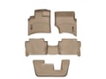 Picture of WeatherTech Front, Rear & 3rd Row FloorLiners - Tan