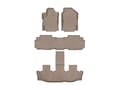 Picture of WeatherTech Front, Rear & 3rd Row FloorLiners - Tan