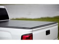 Picture of LOMAX Hard Tri-Fold Cover - Urethane Diamond Plate - w/ OEM tonneau track