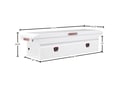 Picture of Weather Guard Saddle Box Low Profile - White - 11 cu ft