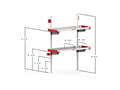Picture of Weather Guard Folding Van Shelf 2 Shelf Unit - 48