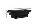 Picture of Weather Guard Saddle Box Mid-Size Low Profile - Gloss Black - 8.0 cu ft