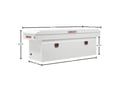 Picture of Weather Guard Saddle Box Full Deep - Steel - White - 15.0 cu ft