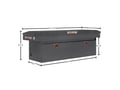 Picture of Weather Guard Saddle Box - Aluminum - Full Deep - Gunmetal Gray - 15.0 cu ft