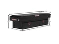 Picture of Weather Guard Saddle Box - Aluminum - Full Size Truck - Standard - Gloss Black - 11.0 cu ft
