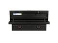 Picture of Weather Guard Saddle Box - Aluminum - Full Size Truck - Standard - Textured Matte Black - 11.0 cu ft