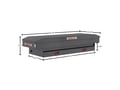 Picture of Weather Guard Saddle Box - Aluminum - Mid-Size - Gunmetal Gray - 7.0 cu ft