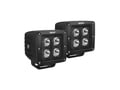 Picture of Westin HyperQ B-Force LED Auxiliary Light - Pair - 3.2 x 3 in. 5W Cree Flood Beam - w/Black Faceplate