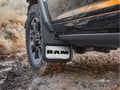 Picture of Truck Hardware Gatorback RAM Text Mud Flaps - Set of 4 - 2025-2026 RAM 2500/3500 with OE Flares