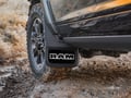 Picture of Truck Hardware Gatorback Black Wrap RAM Text Mud Flaps - Set of 4 - 2025-2026 RAM 2500/3500 with OE Flares
